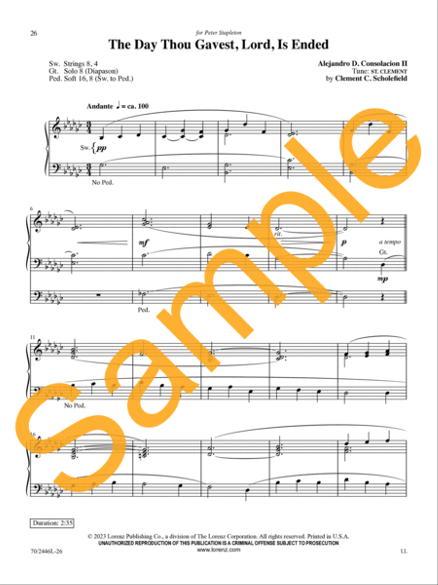 All Glory Be to Christ All Glory Be to Christ Organ Solo scores gallery preview page 21