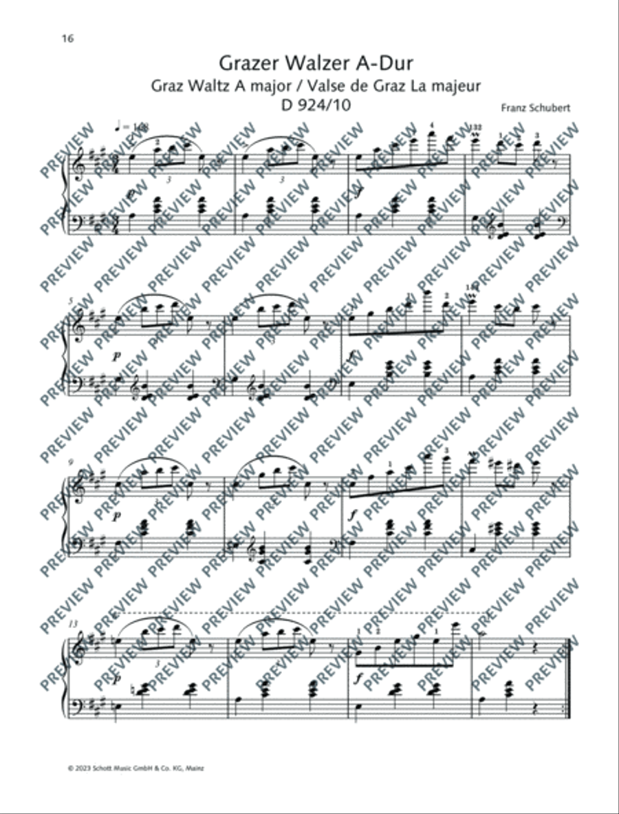 Best of Schubert Piano Solo scores gallery preview page 17