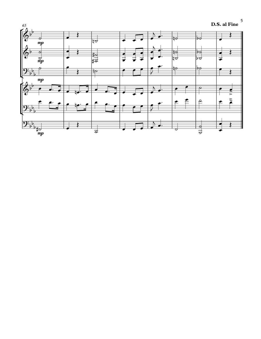 I Love You, California Brass Ensemble scores gallery preview page 6