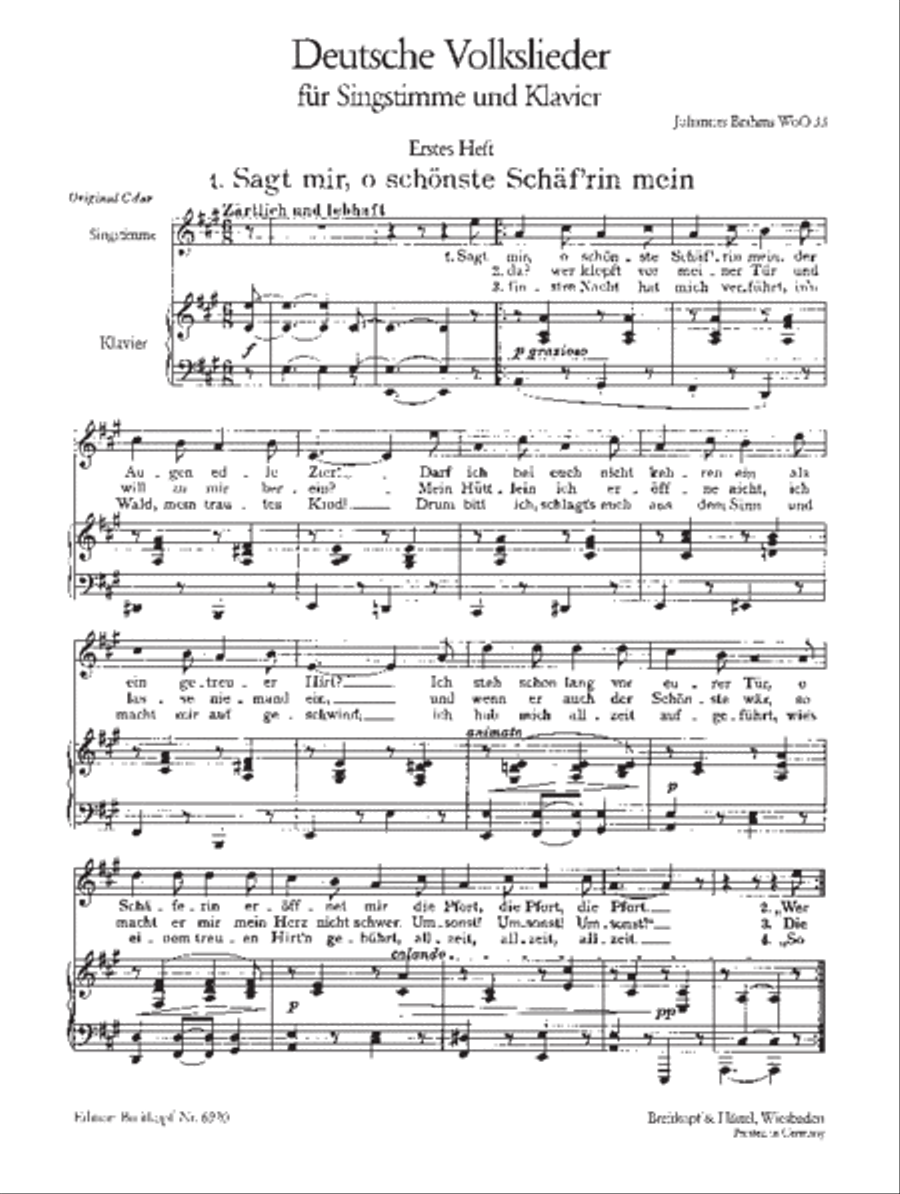 German Folk Songs WoO 33 Voice Solo scores gallery preview page 2