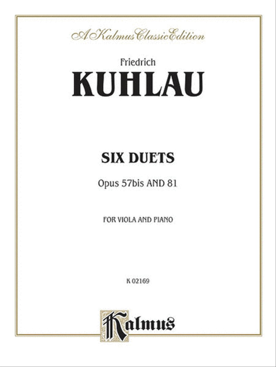 Six Duets For Two Flutes - Opus 57bis and 81 Flute Duet scores gallery preview page 1