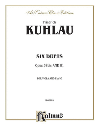 Book cover for Six Duets For Two Flutes - Opus 57bis and 81