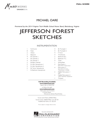 Jefferson Forest Sketches - Full Score