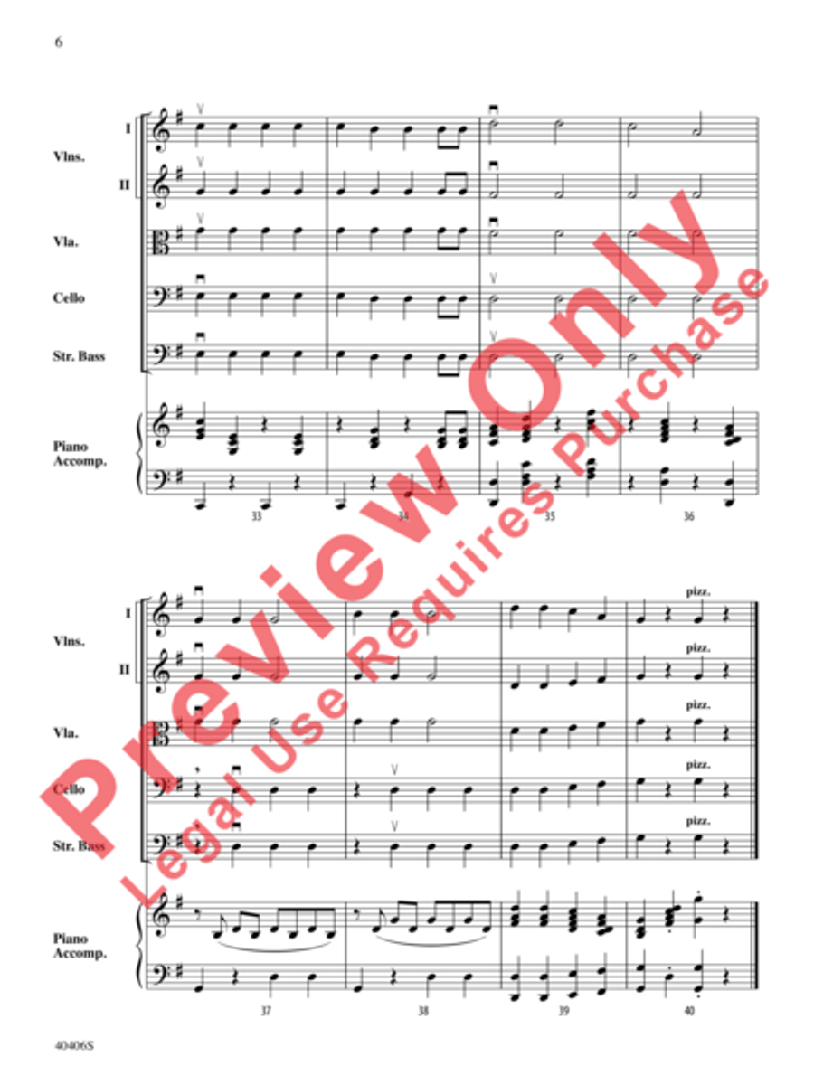 Jingle Bells String Orchestra scores gallery preview page 7