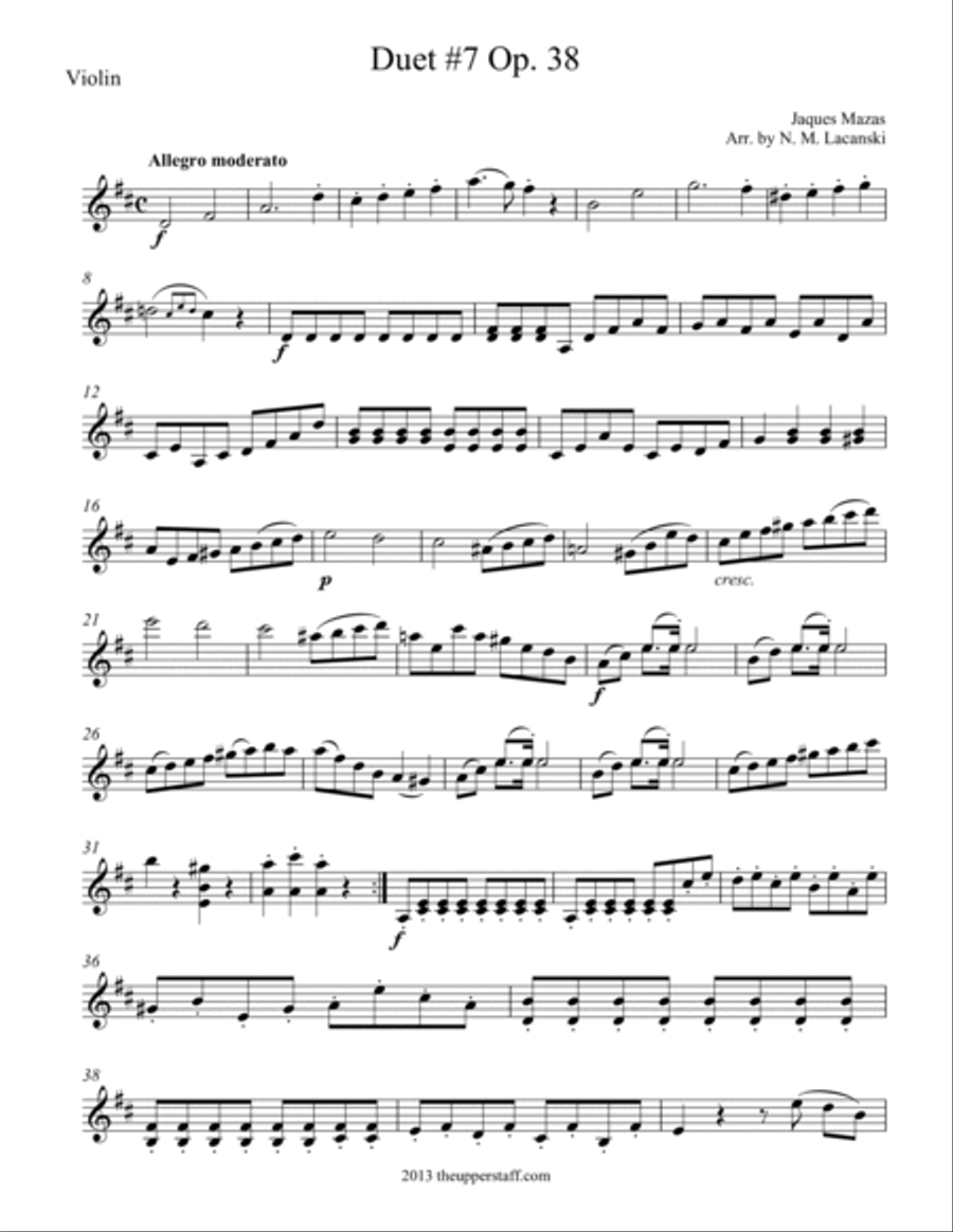 Duet #7, Op. 38 String Duet scores gallery preview page 6