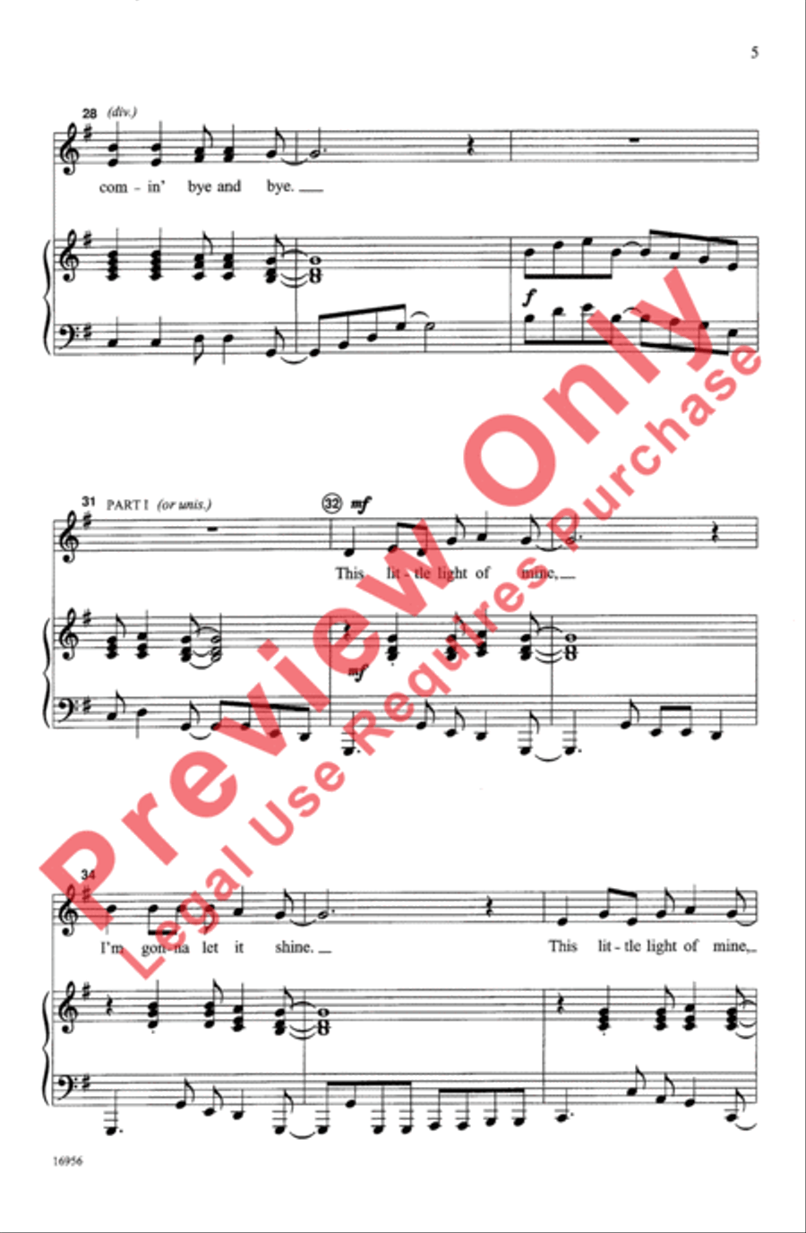 Rise, Shine, Little Light! 2-Part scores gallery preview page 5