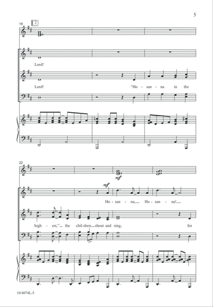 Blessed Is He Who Comes 4-Part scores gallery preview page 5