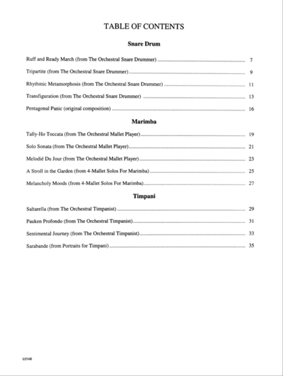 Command Performances for Percussion