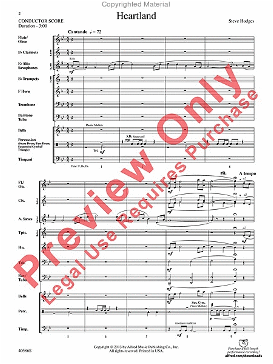 Heartland Heartland Concert Band scores gallery preview page 3