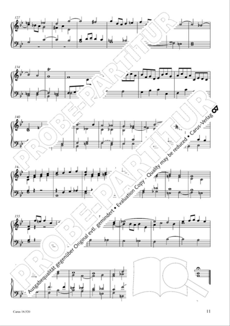 Partita in B flat Major Harpsichord scores gallery preview page 12