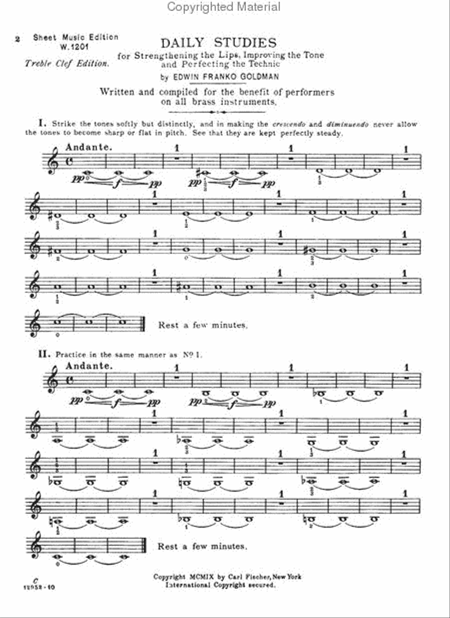 Daily Embouchure Studies Cornet scores gallery preview page 2