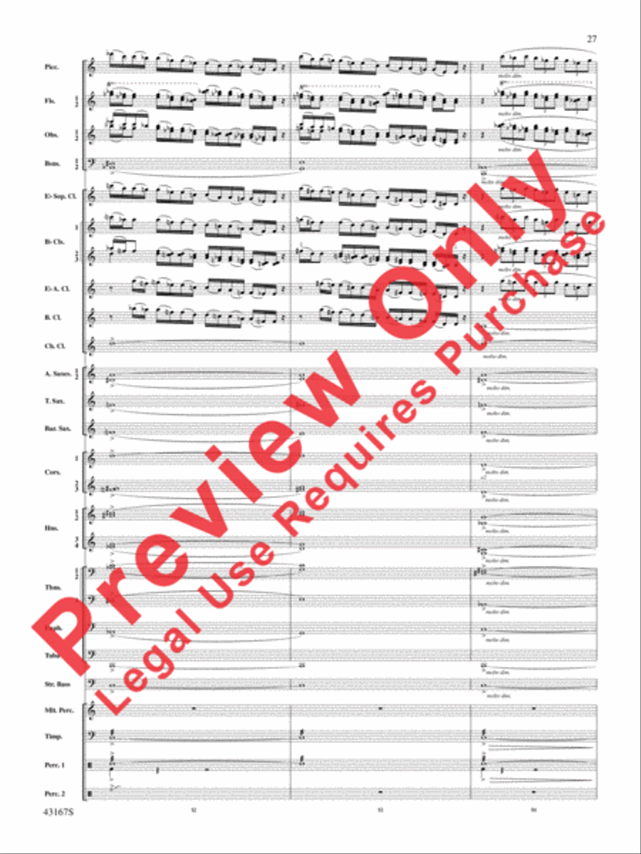 Down to the Sea in Ships (from the NBC TV Film Project 20) Concert Band scores gallery preview page 28