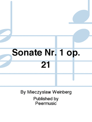 Book cover for Sonate Nr. 1 op. 21