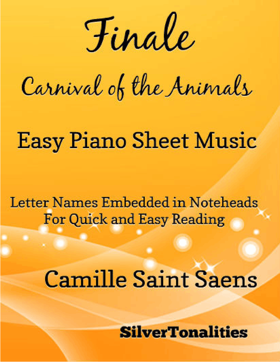 Finale Carnival of the Animals Easy Piano Sheet Music Easy Piano scores gallery preview page 1
