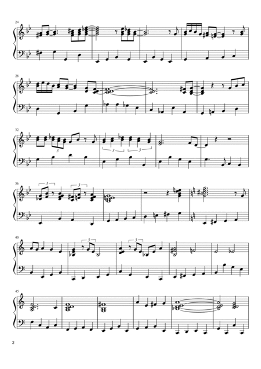 The Pink Panther from THE PINK PANTHER Piano Solo scores gallery preview page 2