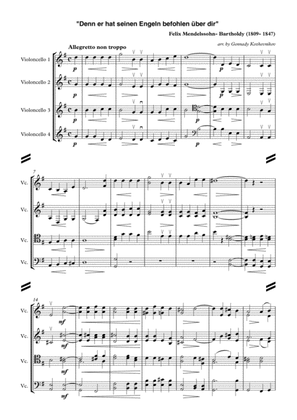 Felix Mendelssohn-Bartoldy, "Denn er hat seinen Engeln befohlen über dir"
