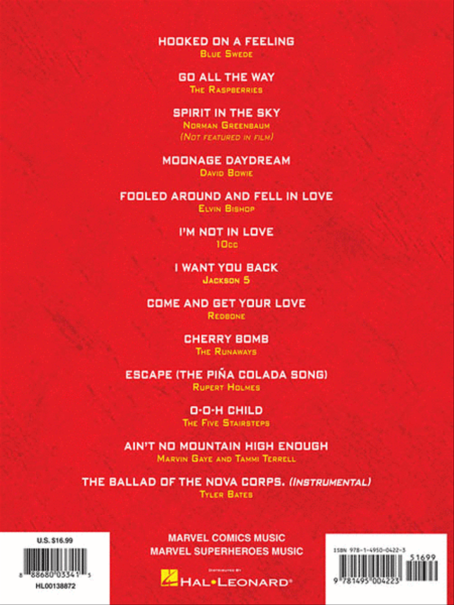 Guardians of the Galaxy Piano, Vocal, Guitar scores gallery preview page 2
