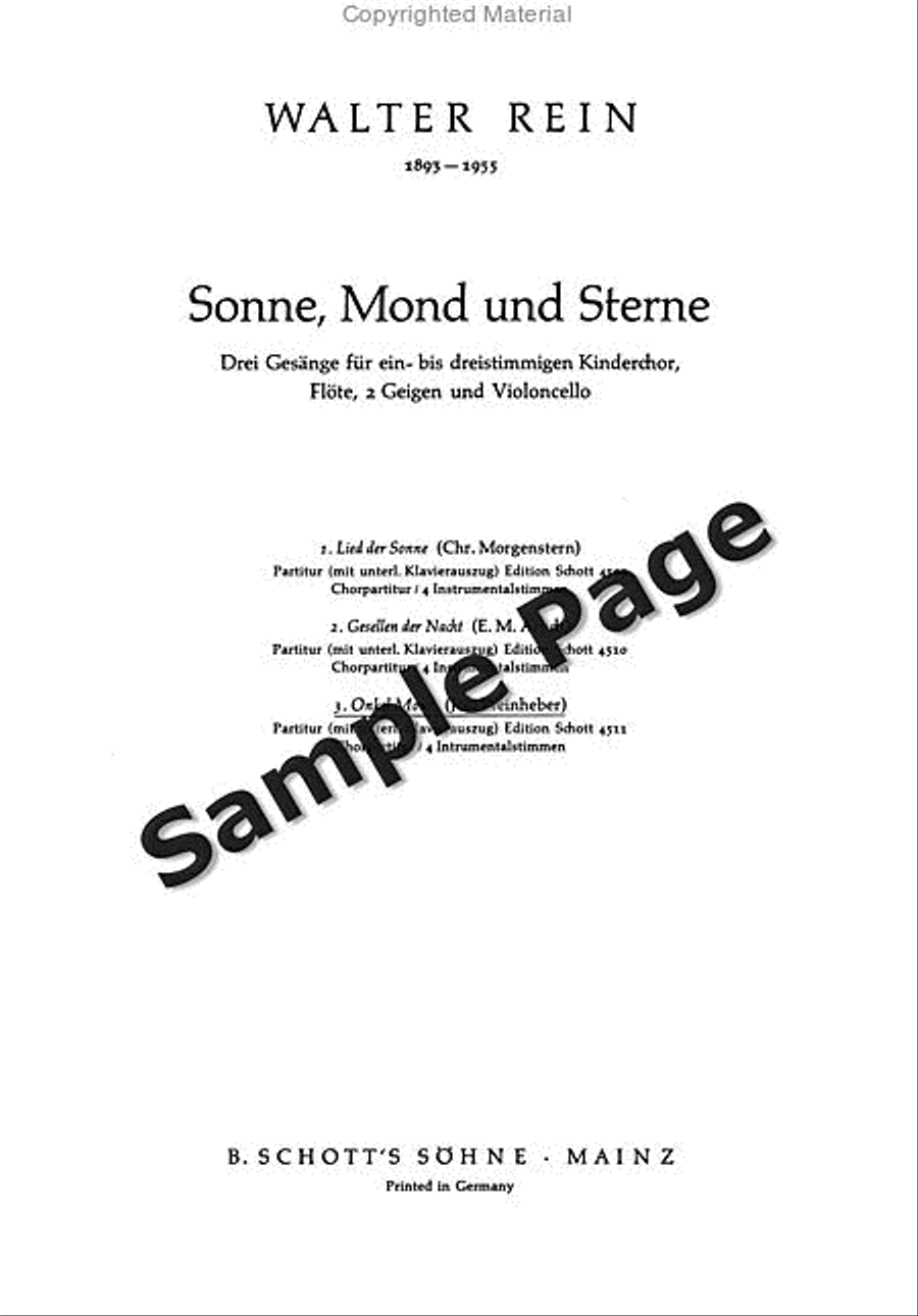 Onkel Mond Onkel Mond Children's Choir scores gallery preview page 2