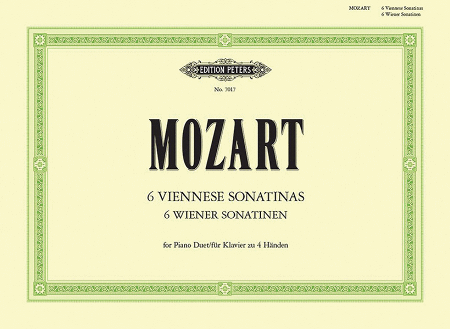 Six Viennese Sonatinas (Based on the Divertimentos K. 439b) Piano Duet scores gallery preview page 1