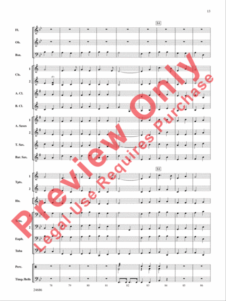 Air and Variations Concert Band scores gallery preview page 14