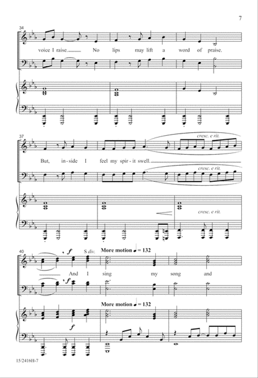 And So I Sing 4-Part scores gallery preview page 7