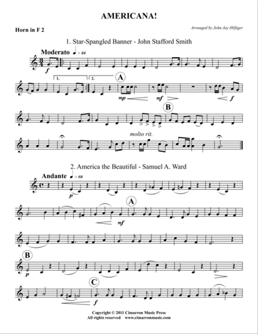 Americana! Americana! Horn scores gallery preview page 6