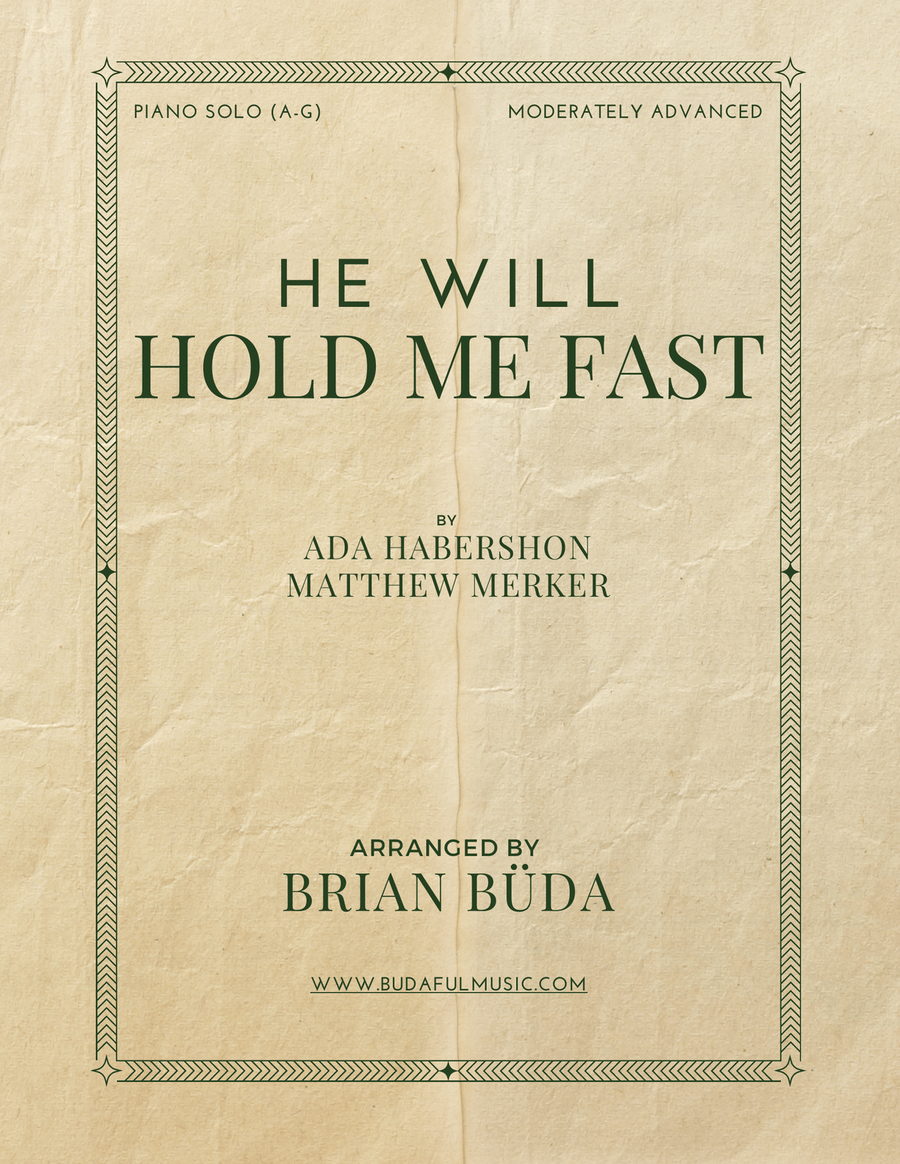 He Will Hold Me Fast Piano Solo scores gallery preview page 1