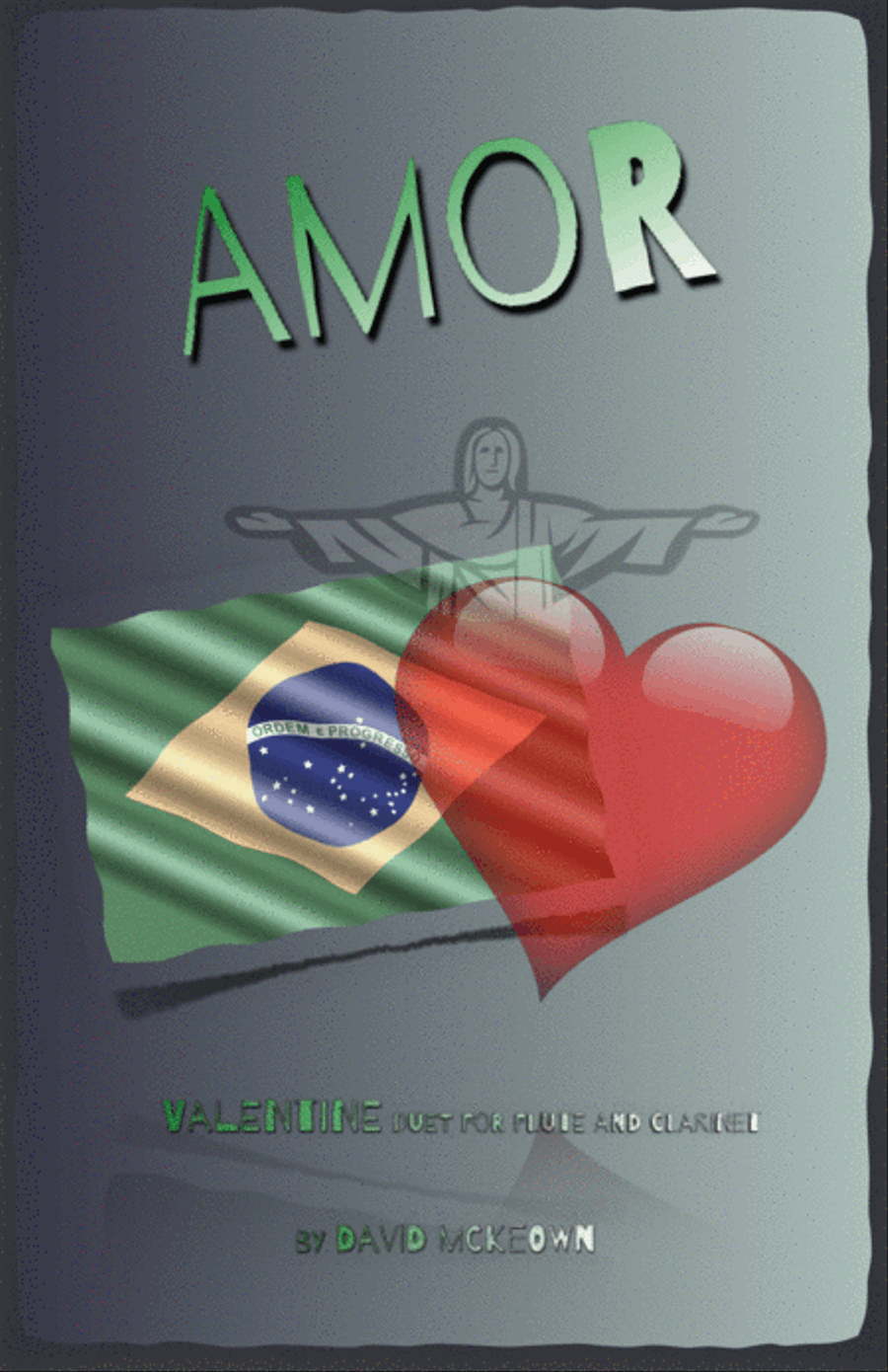 Amor, (Portuguese for Love), Flute and Clarinet Duet Woodwind Duet scores gallery preview page 1