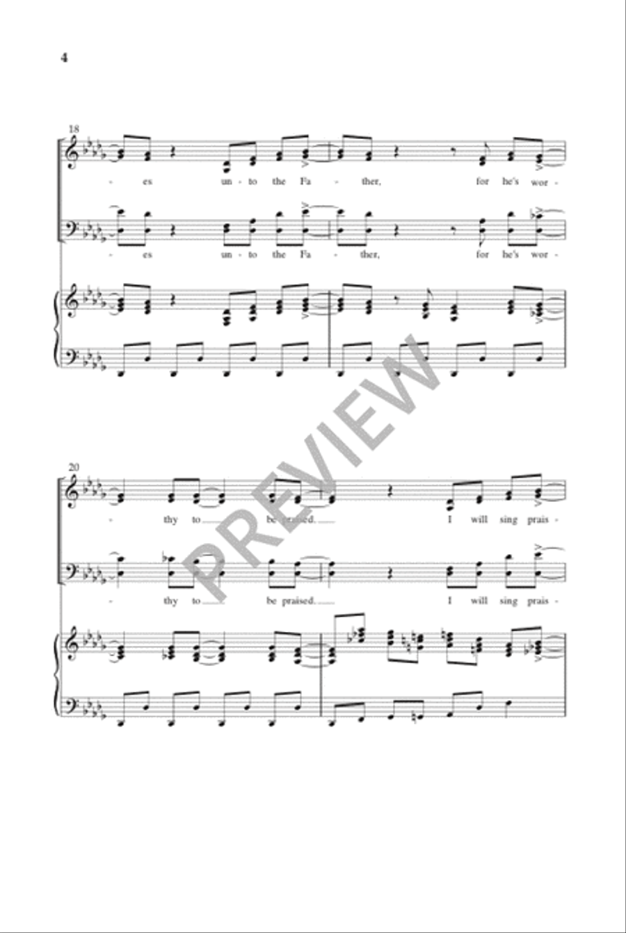 How Excellent Is Thy Name 4-Part scores gallery preview page 7