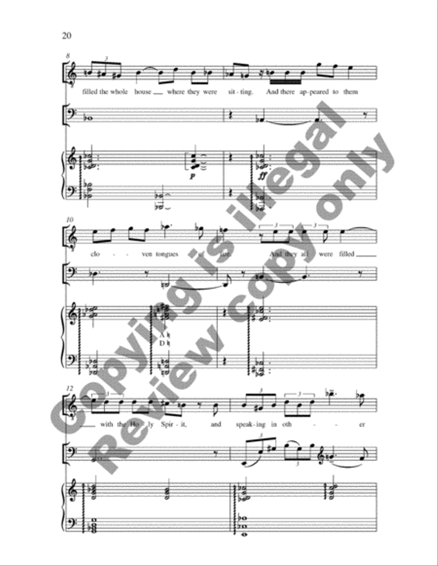 Pentecost Cantata 4-Part scores gallery preview page 28