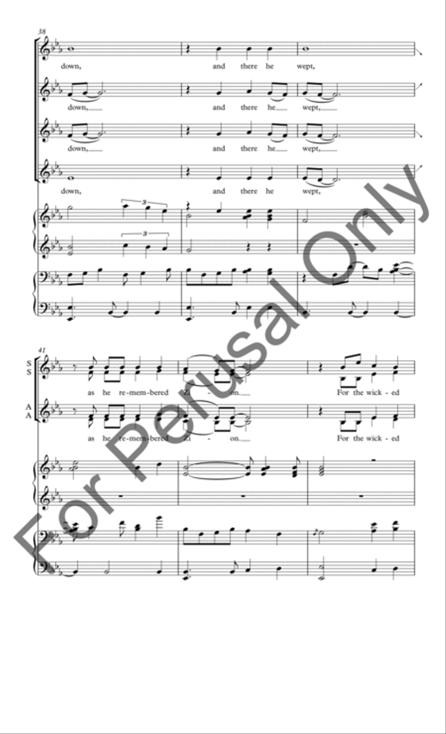 By the Rivers of Babylon (Choral Score) SSAA scores gallery preview page 6