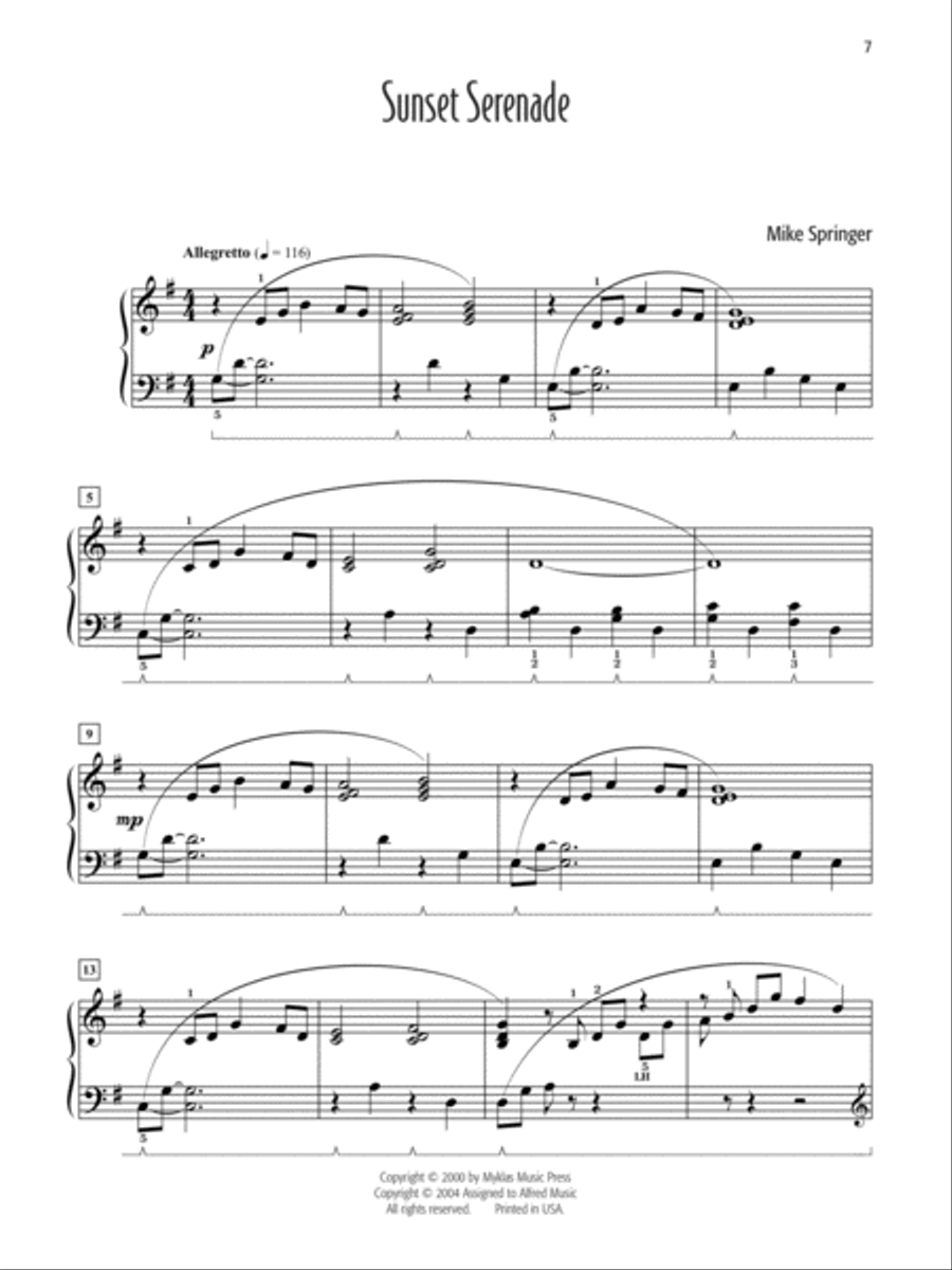 Mike Springer's Favorite Solos 1-3 (Value Pack) Easy Piano scores gallery preview page 19