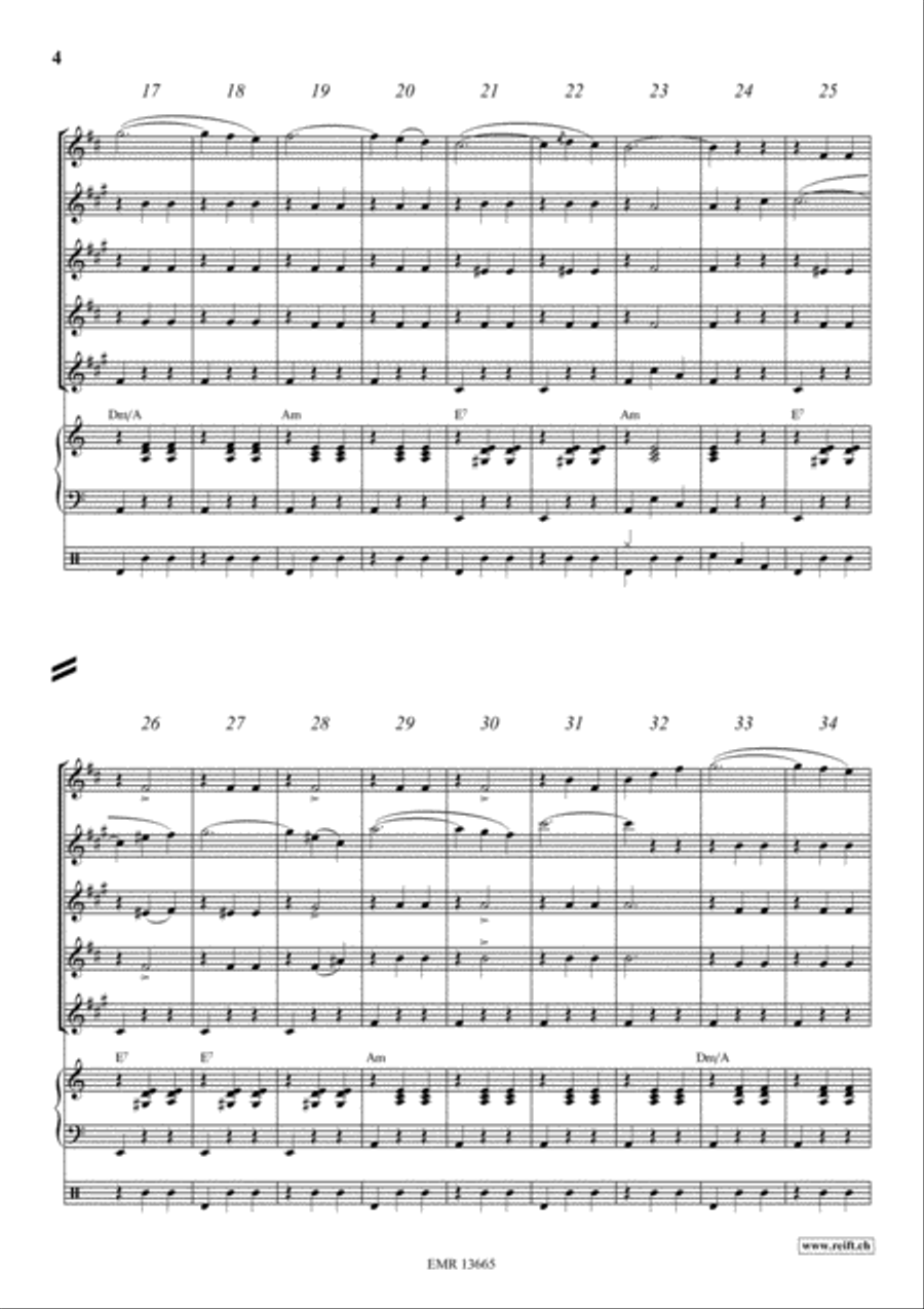 Donauwellen Saxophone Quintet scores gallery preview page 4