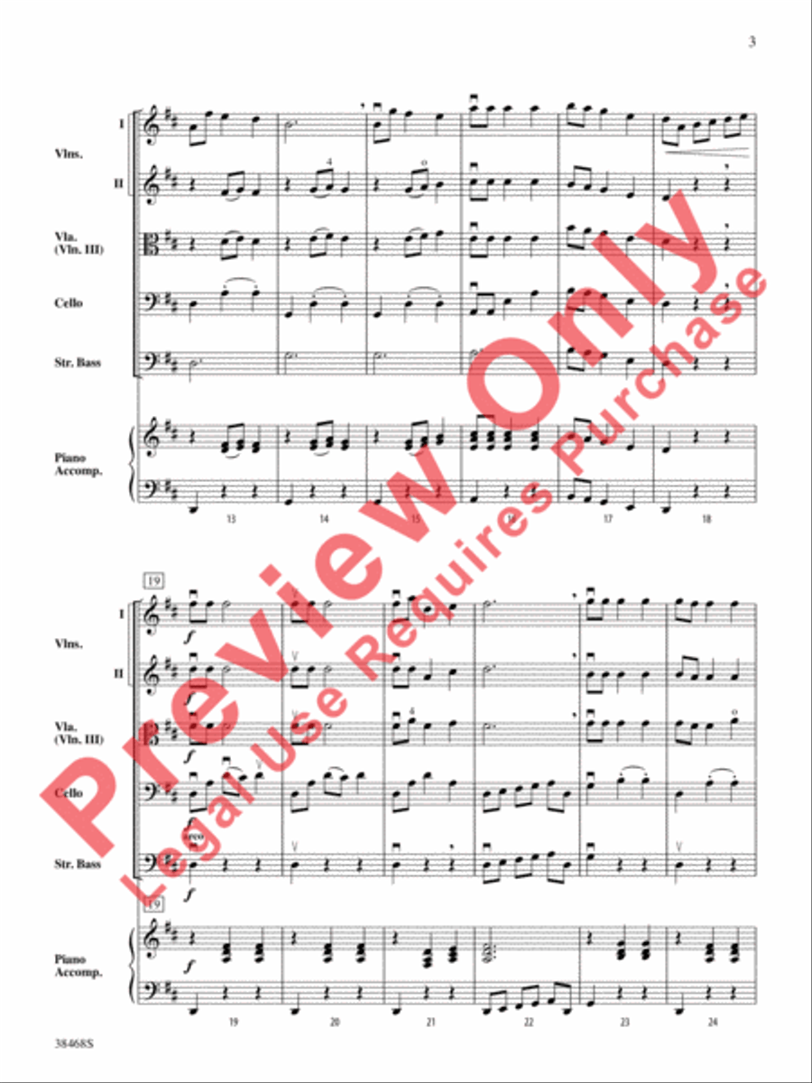 A Holiday Waltz String Orchestra scores gallery preview page 4