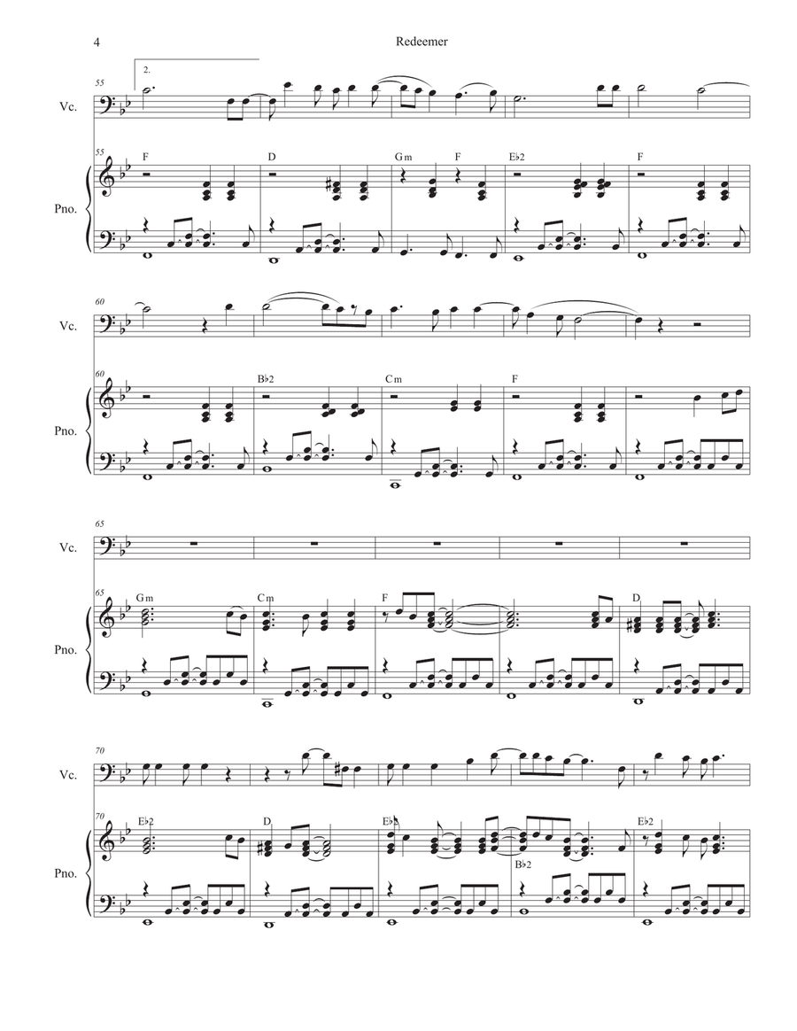 Redeemer Piano scores gallery preview page 4