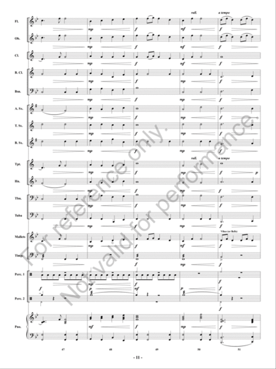 A Christmas Dream Concert Band scores gallery preview page 12