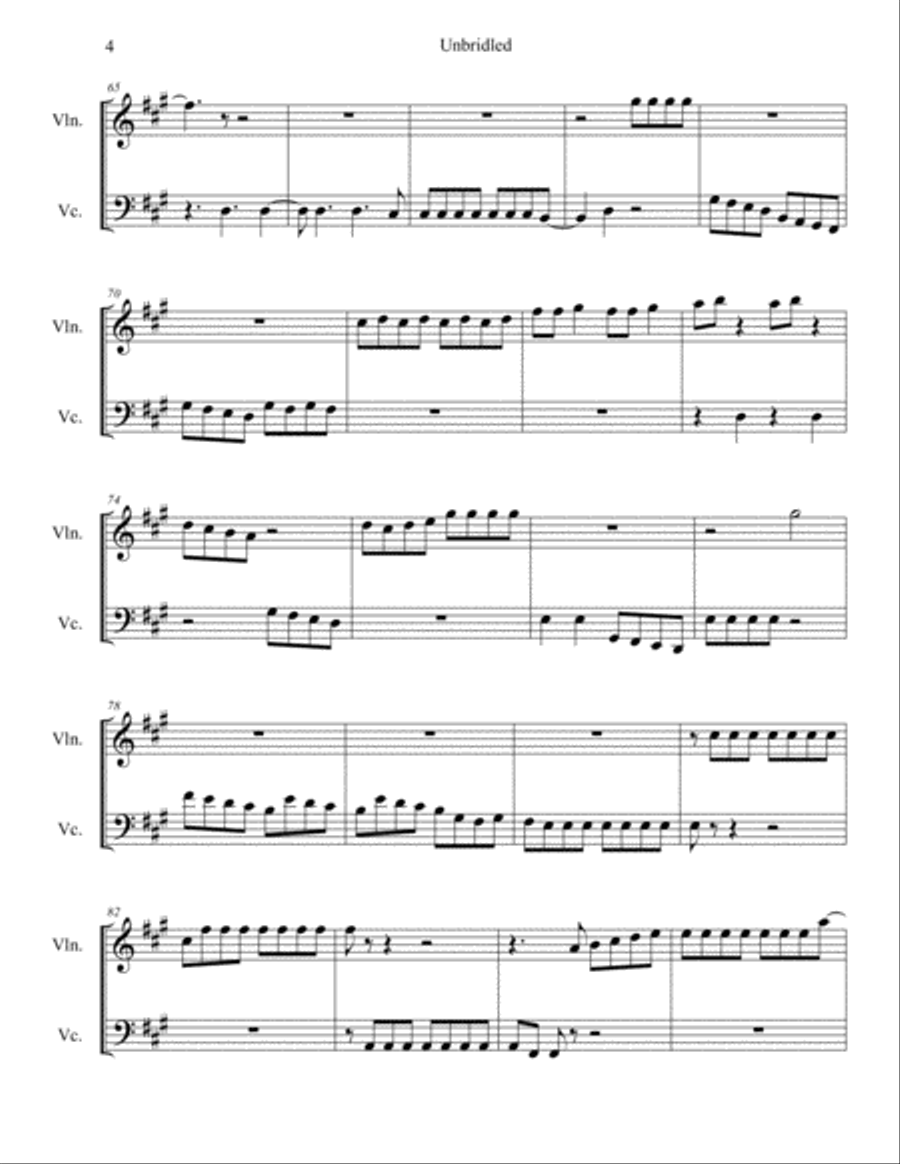 Unbridled Small Ensemble scores gallery preview page 4