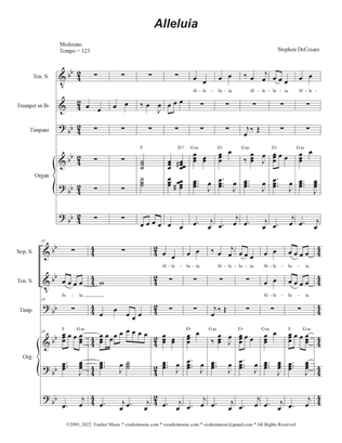 Book cover for Alleluia (from "Messiah: The Great "I AM") (SATB)