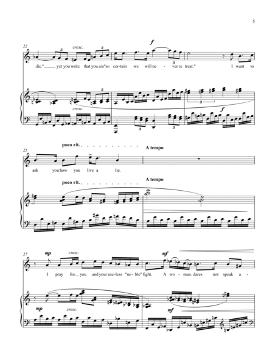 Letters From the Lost Cause Voice scores gallery preview page 4