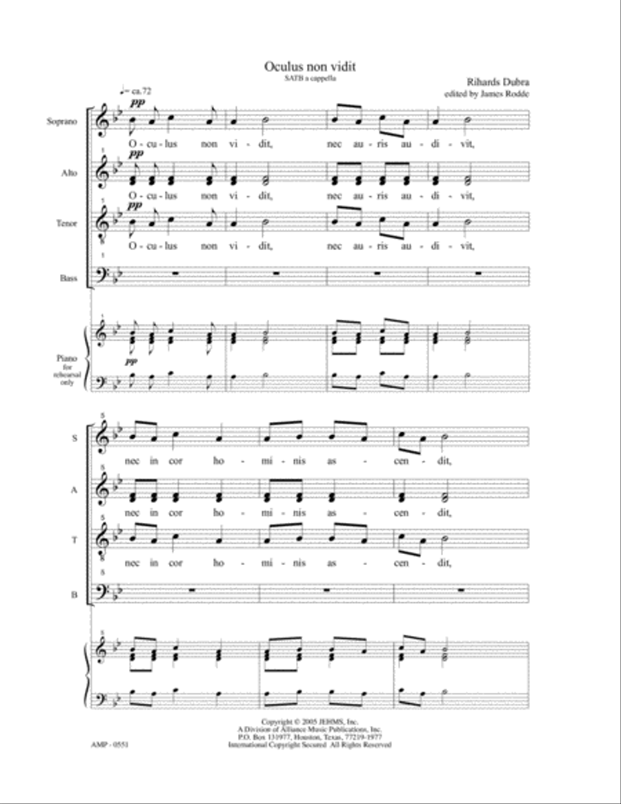 Oculus non vidit 4-Part scores gallery preview page 5