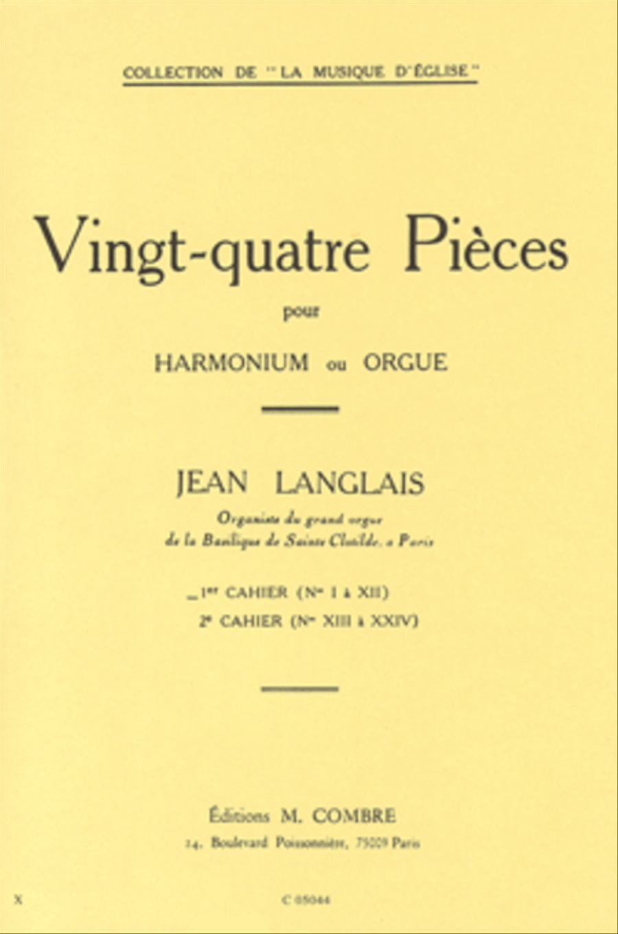 Pieces (24) cahier No. 1 (1 a 12) Harmonium scores gallery preview page 1