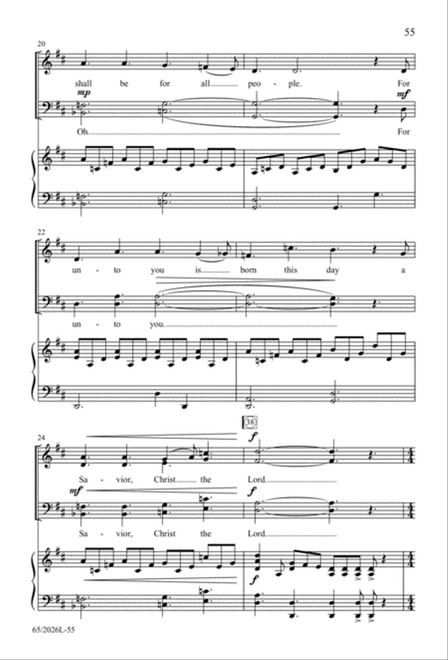 Night of the Father's Love 4-Part scores gallery preview page 56