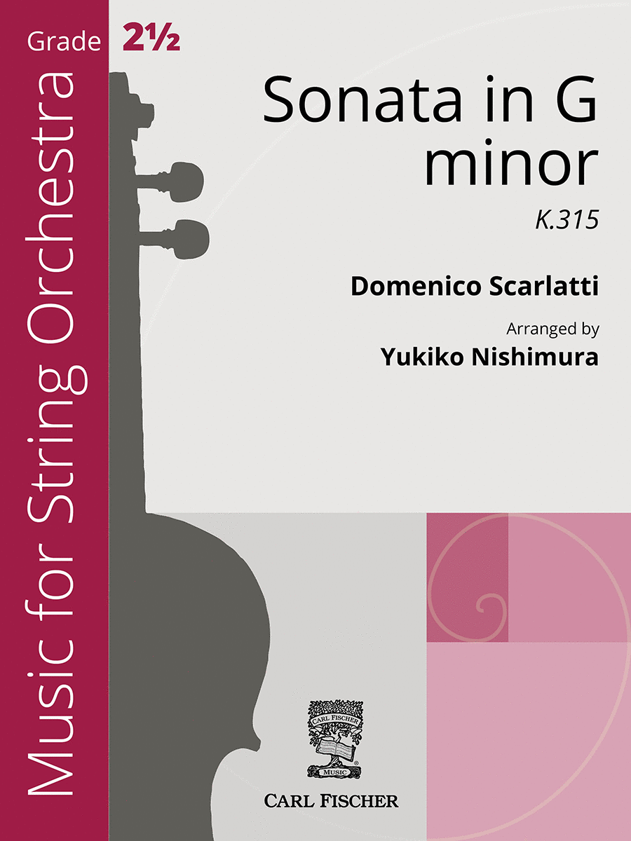 Sonata in G minor Orchestra scores gallery preview page 1