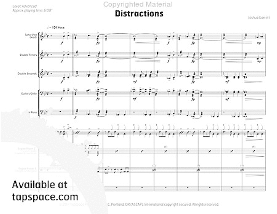 Distractions Steel Drum Band scores gallery preview page 4
