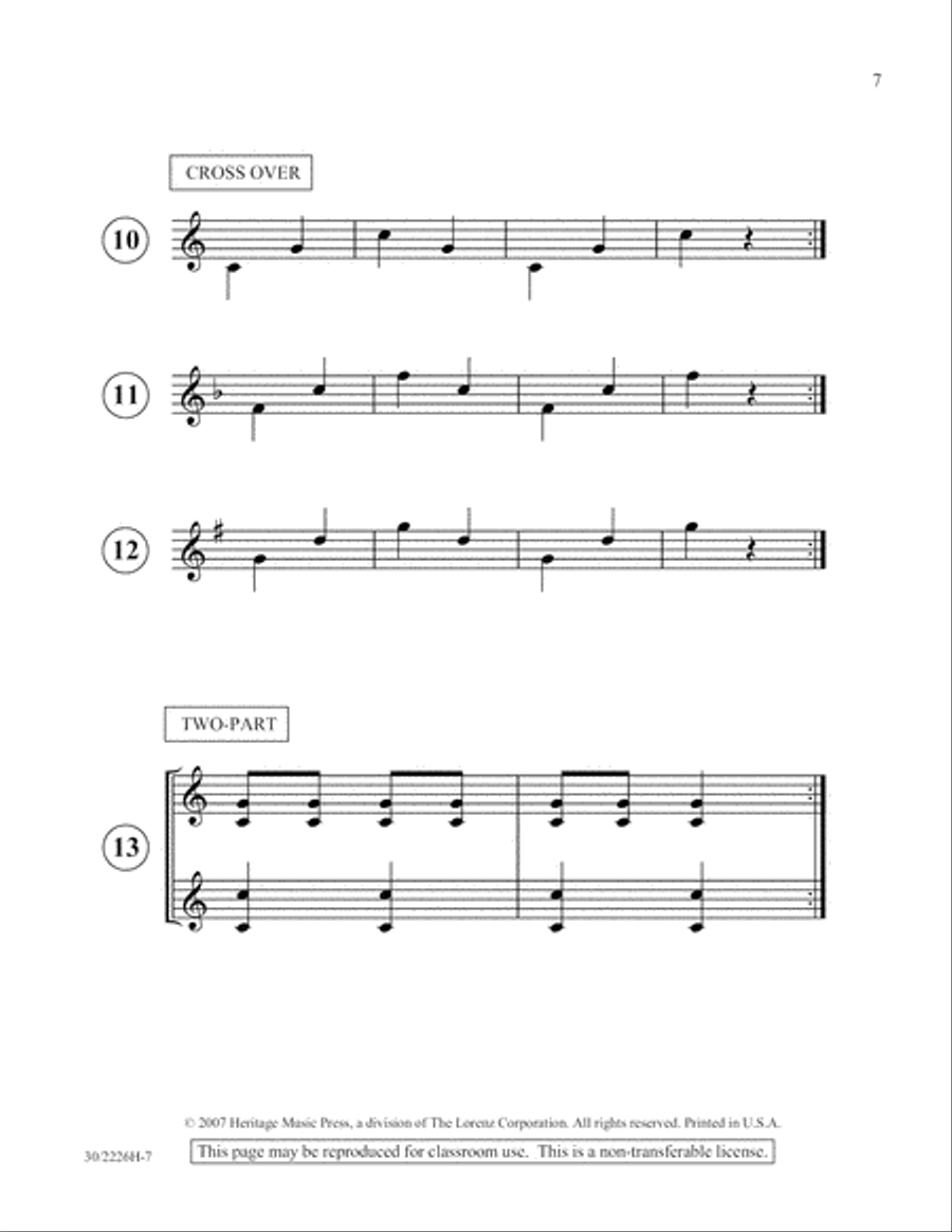 One-A-Day Warm-Ups for Orff Instruments Unison Choir scores gallery preview page 8