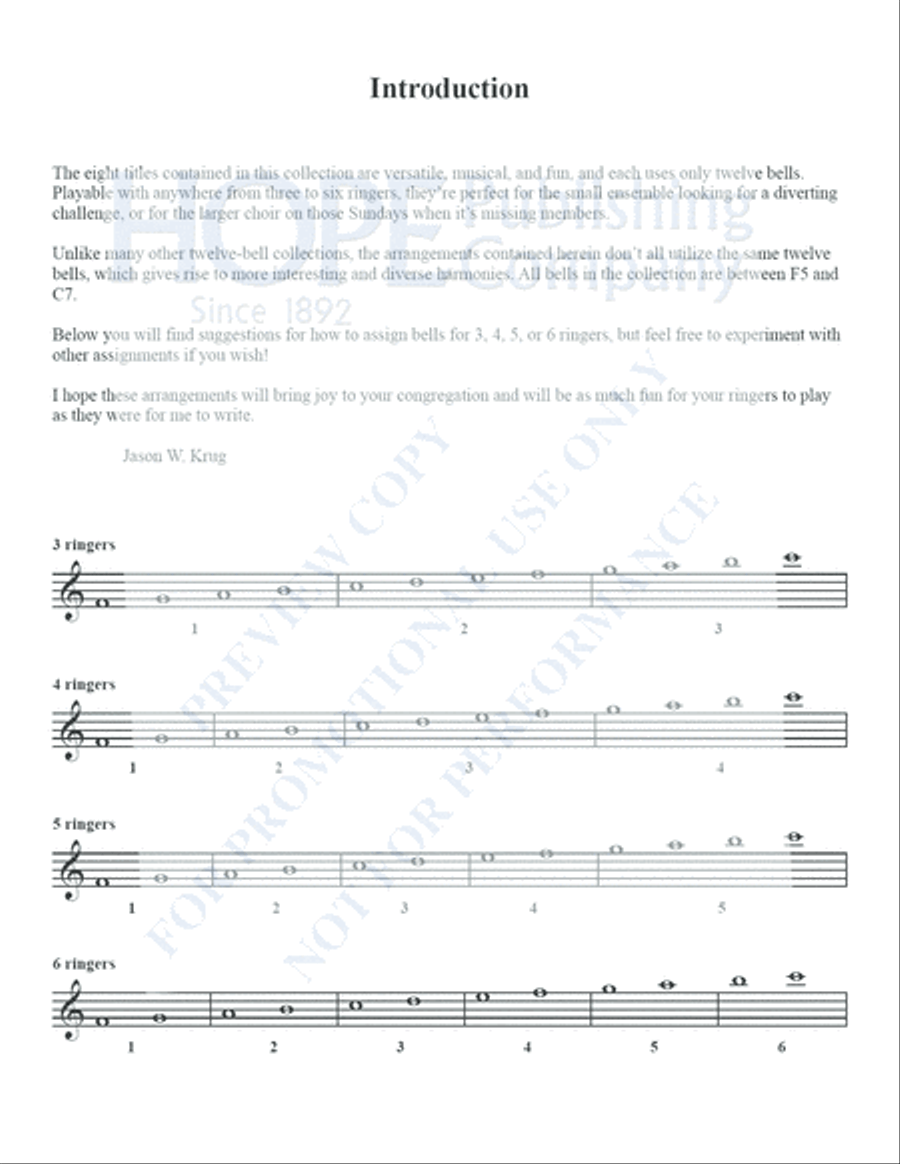Small But Mighty Vol 1 for 12 Bells Handbell Choir scores gallery preview page 3