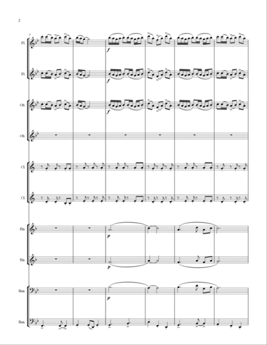 Excursion for Double Woodwind Quintet Woodwind Quintet scores gallery preview page 3
