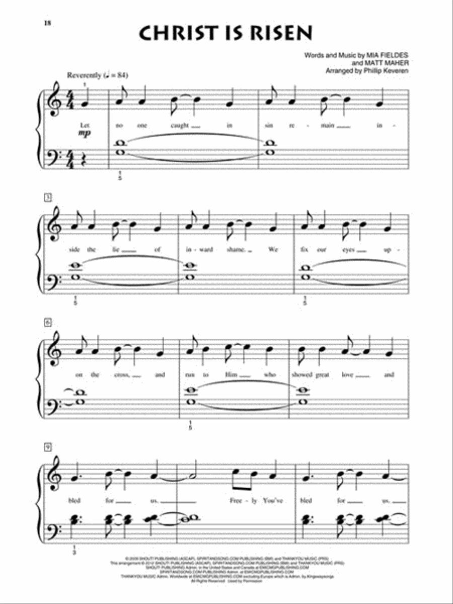 Everlasting God Easy Piano scores gallery preview page 3