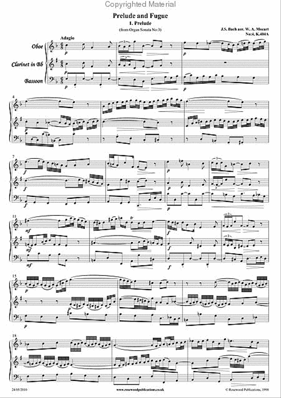 2 Preludes & Fugues Bassoon scores gallery preview page 2
