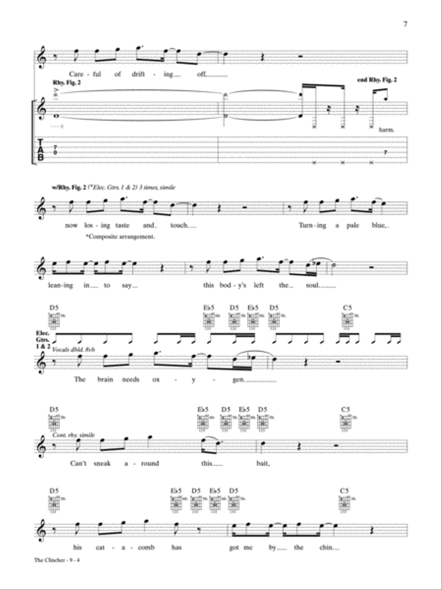 The Clincher Guitar Tablature scores gallery preview page 4
